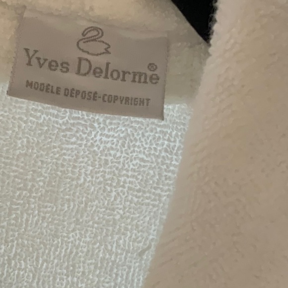 Yves Delorme Paris Cotton with Cotton Terry Lining - Apres bath robe - Picture 4 of 10
